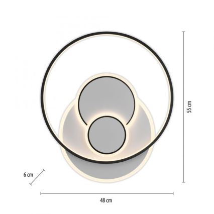 Paul Neuhaus 6392-16 - LED Ceiling light MAILAK LED/27W/230V