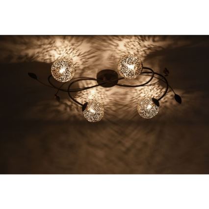 Paul Neuhaus 6395-48 - Surface-mounted chandelier GRETA 4xG9/40W/230V