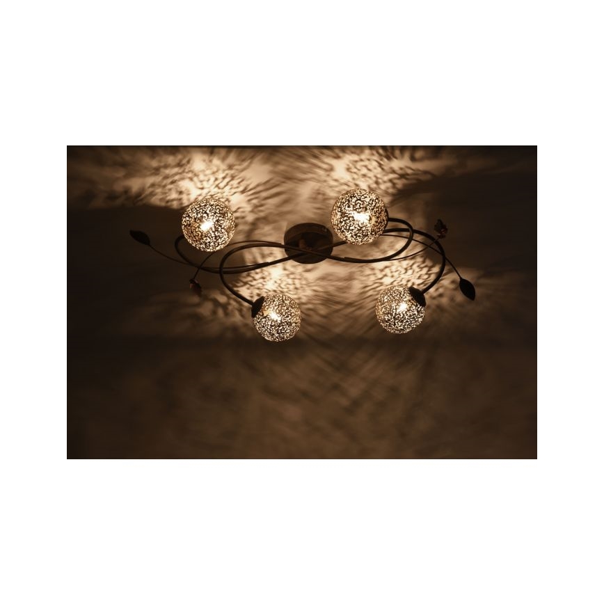 Paul Neuhaus 6395-48 - Surface-mounted chandelier GRETA 4xG9/40W/230V