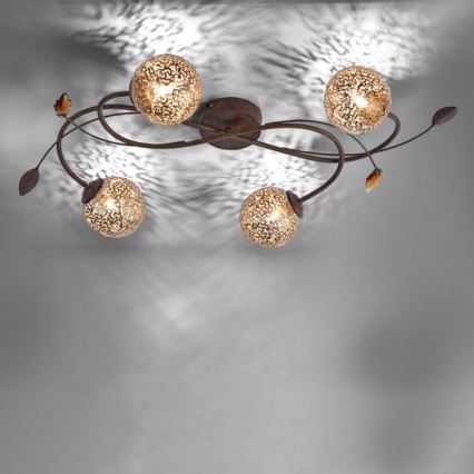 Paul Neuhaus 6395-48 - Surface-mounted chandelier GRETA 4xG9/40W/230V