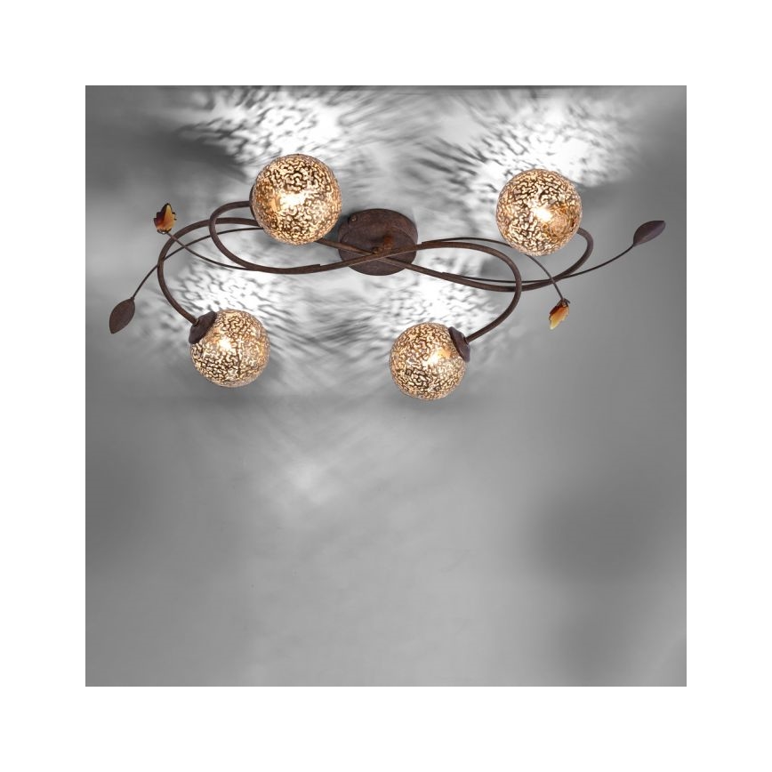 Paul Neuhaus 6395-48 - Surface-mounted chandelier GRETA 4xG9/40W/230V