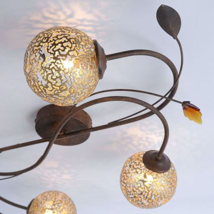 Paul Neuhaus 6395-48 - Surface-mounted chandelier GRETA 4xG9/40W/230V