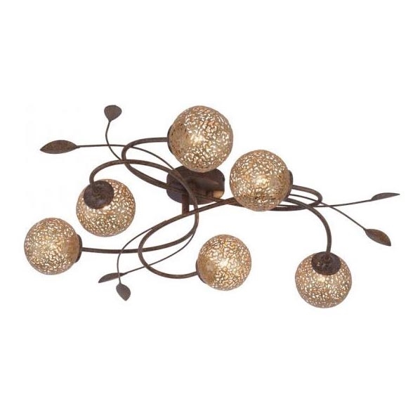 Paul Neuhaus 6398-48 - Surface-mounted chandelier GRETA 6xG9/40W/230V