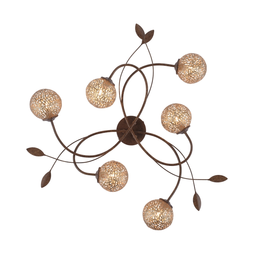 Paul Neuhaus 6398-48 - Surface-mounted chandelier GRETA 6xG9/40W/230V