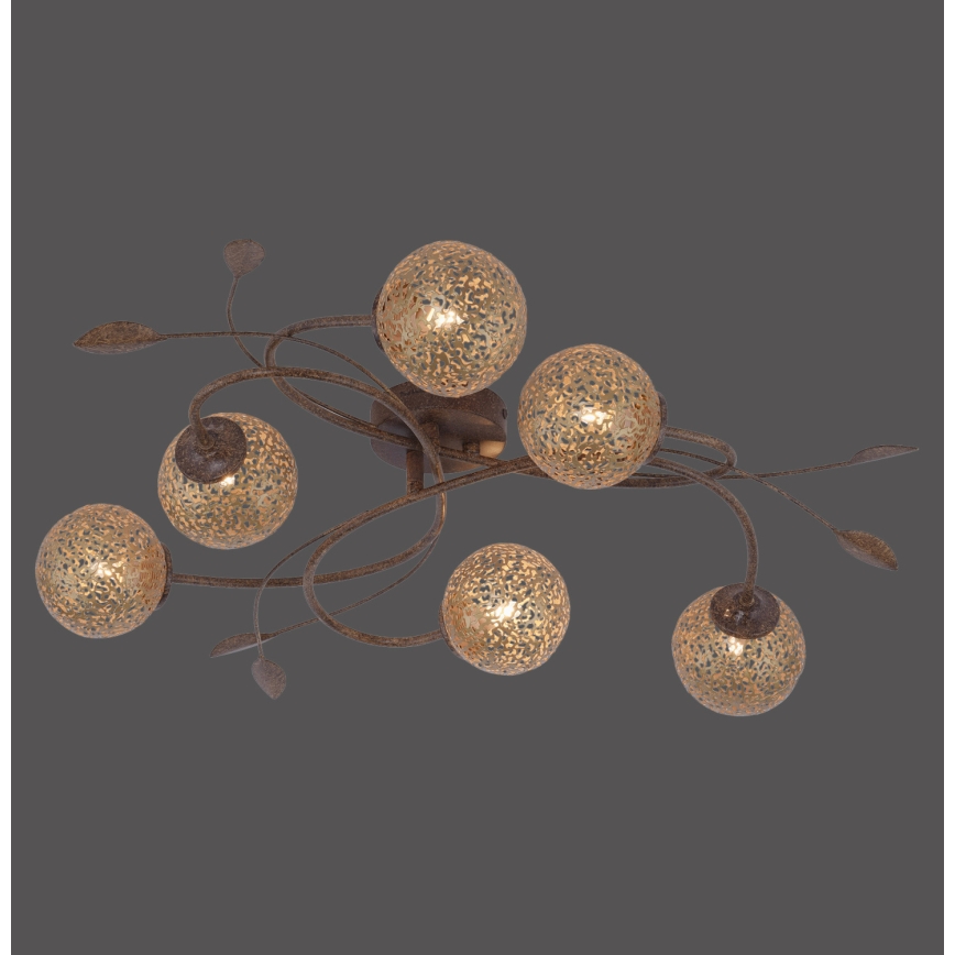 Paul Neuhaus 6398-48 - Surface-mounted chandelier GRETA 6xG9/40W/230V