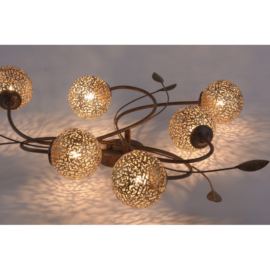 Paul Neuhaus 6398-48 - Surface-mounted chandelier GRETA 6xG9/40W/230V