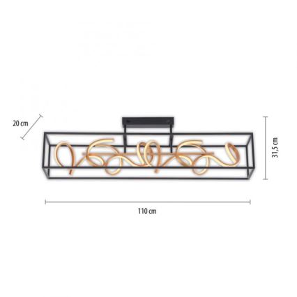Paul Neuhaus 6473-18 - LED Dimming pendant chandelier SELINA 4xLED/10,2W/230V