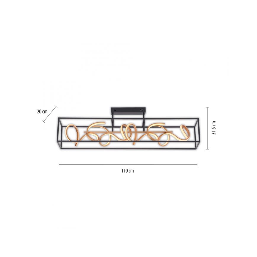 Paul Neuhaus 6473-18 - LED Dimming pendant chandelier SELINA 4xLED/10,2W/230V