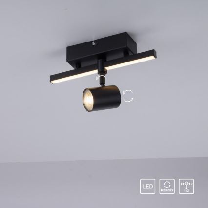 Paul Neuhaus 6523-18 - LED Spotlight BARIK 1xGU10/4,5W/230V + LED/3W