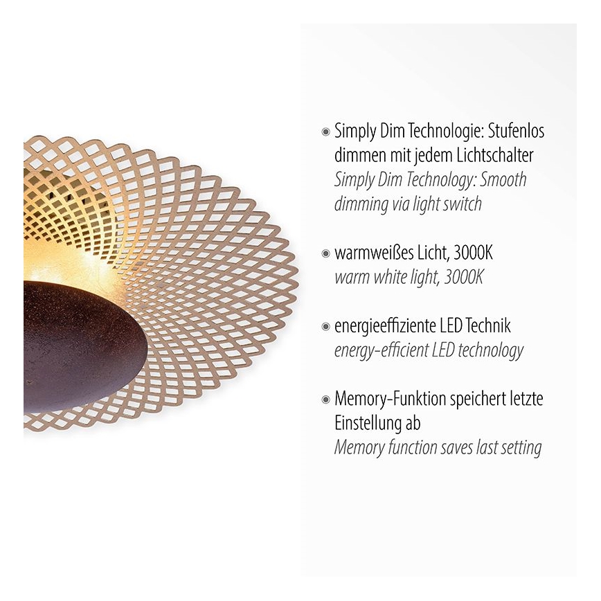 Paul Neuhaus 6551-48 - LED Dimmable ceiling light NEVIS LED/18W/230V