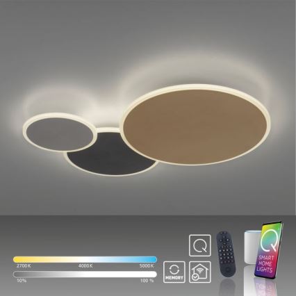 Paul Neuhaus 8007-70 - LED Dimmable ceiling light Q-PIATO LED/35W/230V 2700-5000K Wi-Fi + remote control