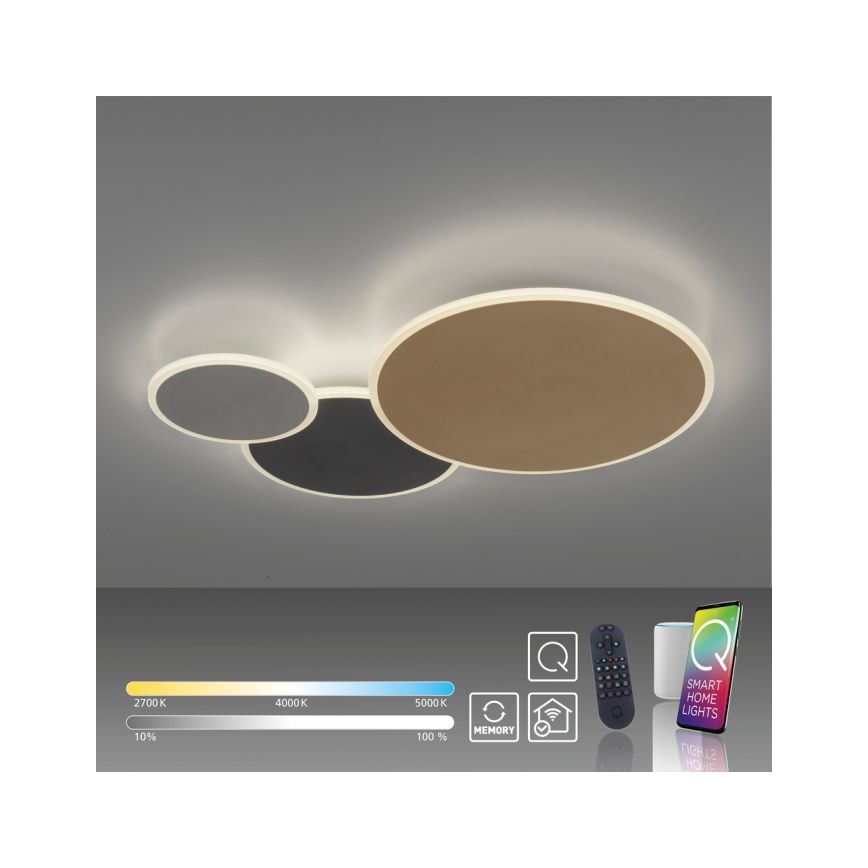 Paul Neuhaus 8007-70 - LED Dimmable ceiling light Q-PIATO LED/35W/230V 2700-5000K Wi-Fi + remote control