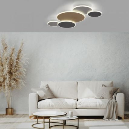 Paul Neuhaus 8008-70 - LED Dimmable ceiling light Q-PIATO LED/49W/230V 2700-5000K Wi-Fi + remote control