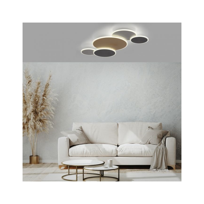 Paul Neuhaus 8008-70 - LED Dimmable ceiling light Q-PIATO LED/49W/230V 2700-5000K Wi-Fi + remote control