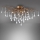 Paul Neuhaus 8090-11 - Surface-mounted chandelier ICICLE 4xG9/40W/230V 30x60 cm brass
