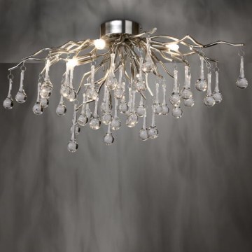 Paul Neuhaus 8090-55 - Surface-mounted chandelier ICICLE 4xG9/40W/230V