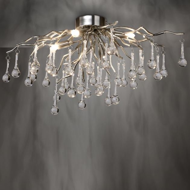Paul Neuhaus 8090-55 - Surface-mounted chandelier ICICLE 4xG9/40W/230V