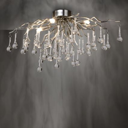 Paul Neuhaus 8090-55 - Surface-mounted chandelier ICICLE 4xG9/40W/230V