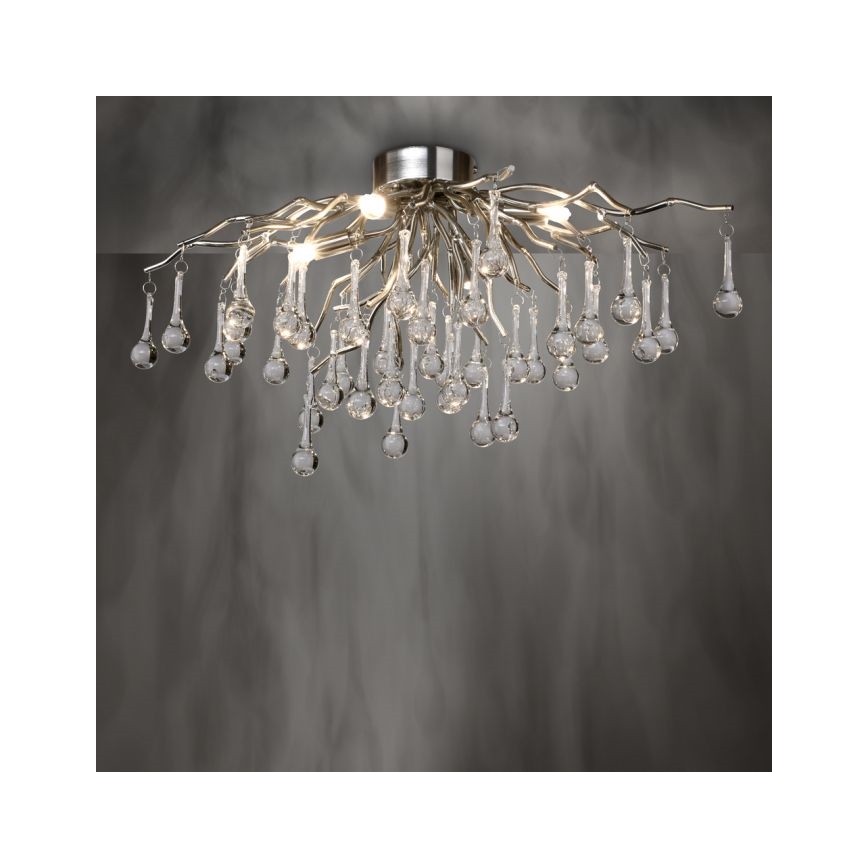 Paul Neuhaus 8090-55 - Surface-mounted chandelier ICICLE 4xG9/40W/230V