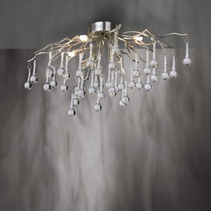 Paul Neuhaus 8090-55 - Surface-mounted chandelier ICICLE 4xG9/40W/230V