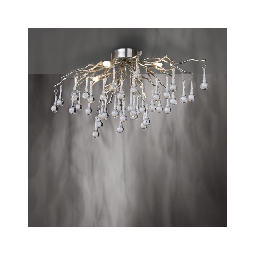 Paul Neuhaus 8090-55 - Surface-mounted chandelier ICICLE 4xG9/40W/230V