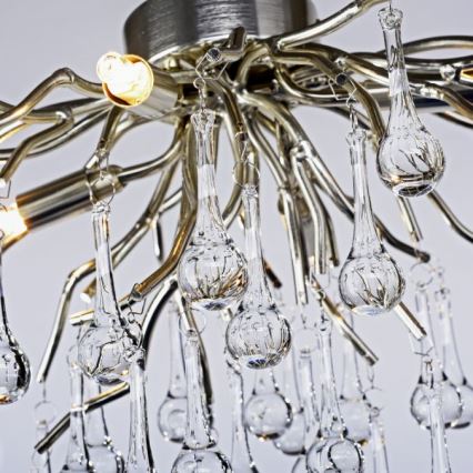 Paul Neuhaus 8090-55 - Surface-mounted chandelier ICICLE 4xG9/40W/230V