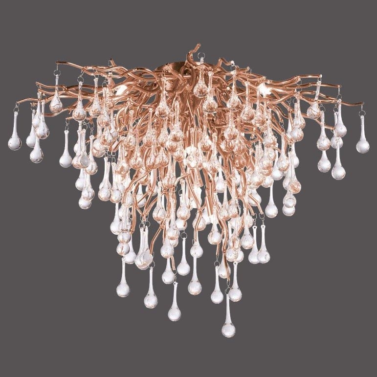 Paul Neuhaus 8091-11 - Surface-mounted chandelier ICICLE 9xG9/40W/230V
