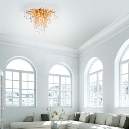 Paul Neuhaus 8091-11 - Surface-mounted chandelier ICICLE 9xG9/40W/230V