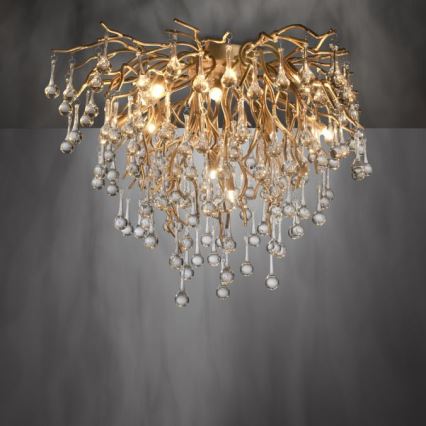 Paul Neuhaus 8091-11 - Surface-mounted chandelier ICICLE 9xG9/40W/230V