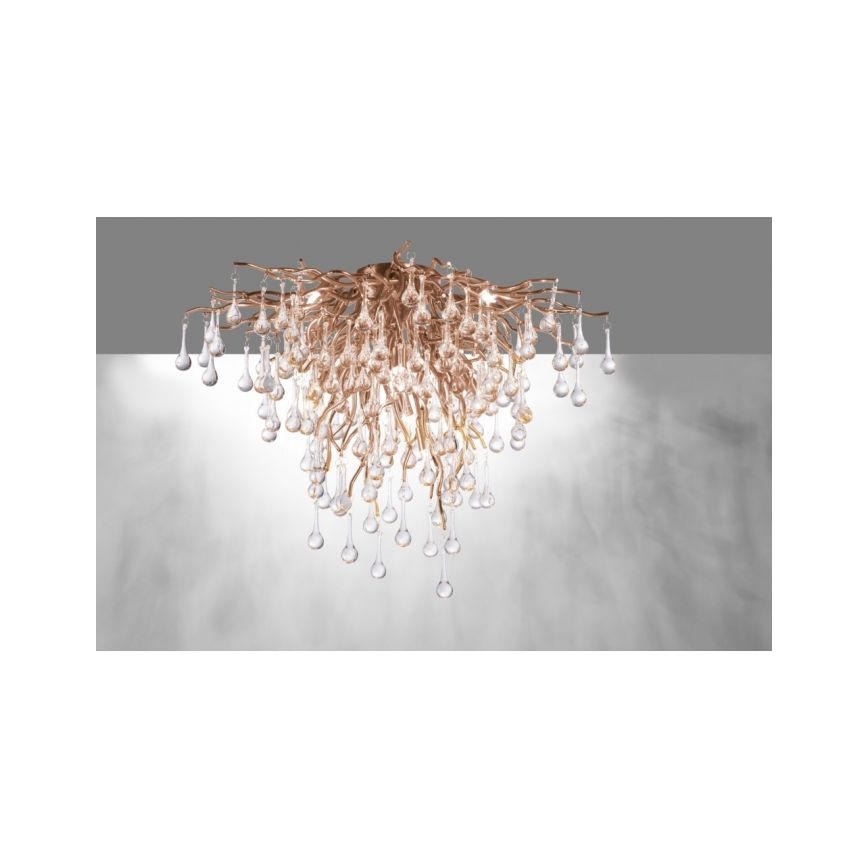 Paul Neuhaus 8091-11 - Surface-mounted chandelier ICICLE 9xG9/40W/230V