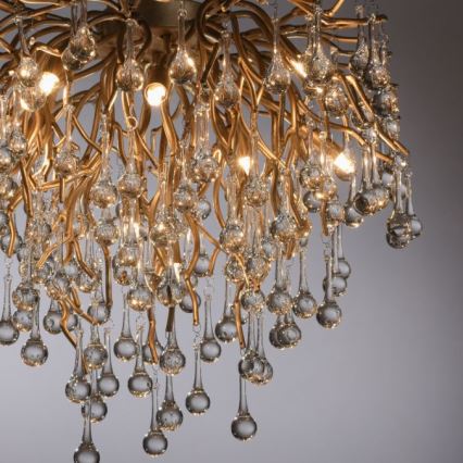 Paul Neuhaus 8091-11 - Surface-mounted chandelier ICICLE 9xG9/40W/230V