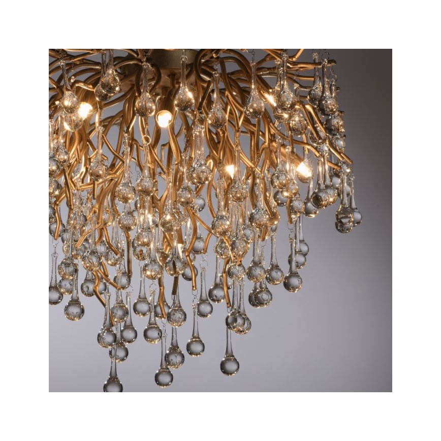 Paul Neuhaus 8091-11 - Surface-mounted chandelier ICICLE 9xG9/40W/230V
