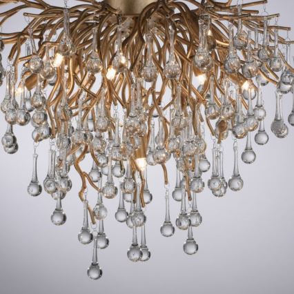 Paul Neuhaus 8091-11 - Surface-mounted chandelier ICICLE 9xG9/40W/230V