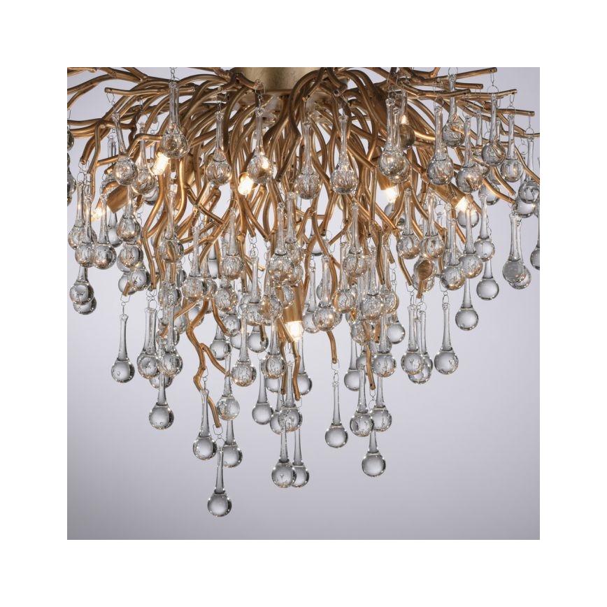 Paul Neuhaus 8091-11 - Surface-mounted chandelier ICICLE 9xG9/40W/230V