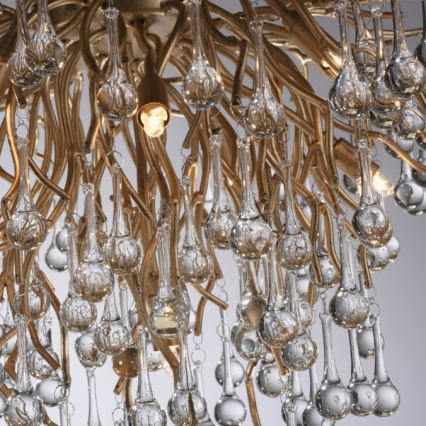 Paul Neuhaus 8091-11 - Surface-mounted chandelier ICICLE 9xG9/40W/230V