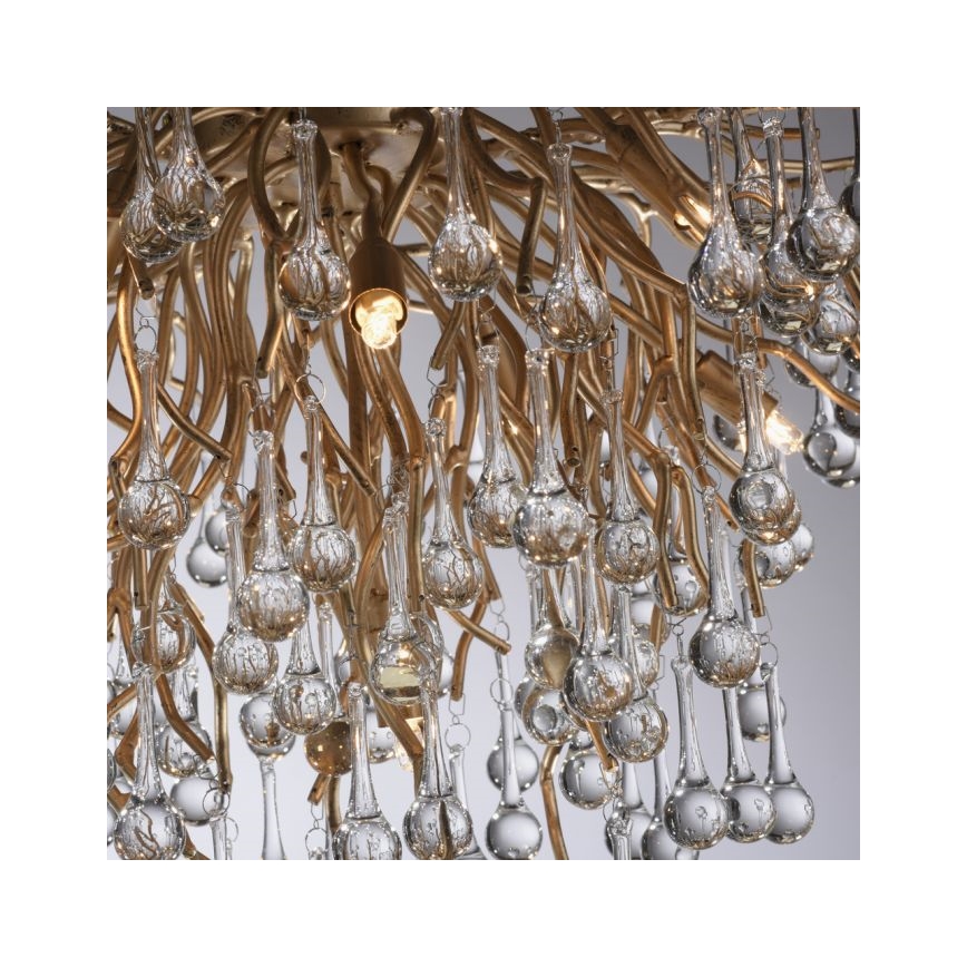 Paul Neuhaus 8091-11 - Surface-mounted chandelier ICICLE 9xG9/40W/230V