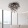 Paul Neuhaus 8091-18 - Flush-mounted chandelier ICICLE 9xG9/40W/230V dia. 50 cm black