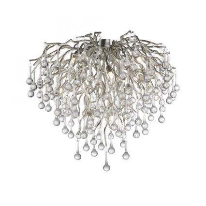 Paul Neuhaus 8091-55 - Surface-mounted chandelier ICICLE 9xG9/40W/230V d. 50 cm shiny chrome