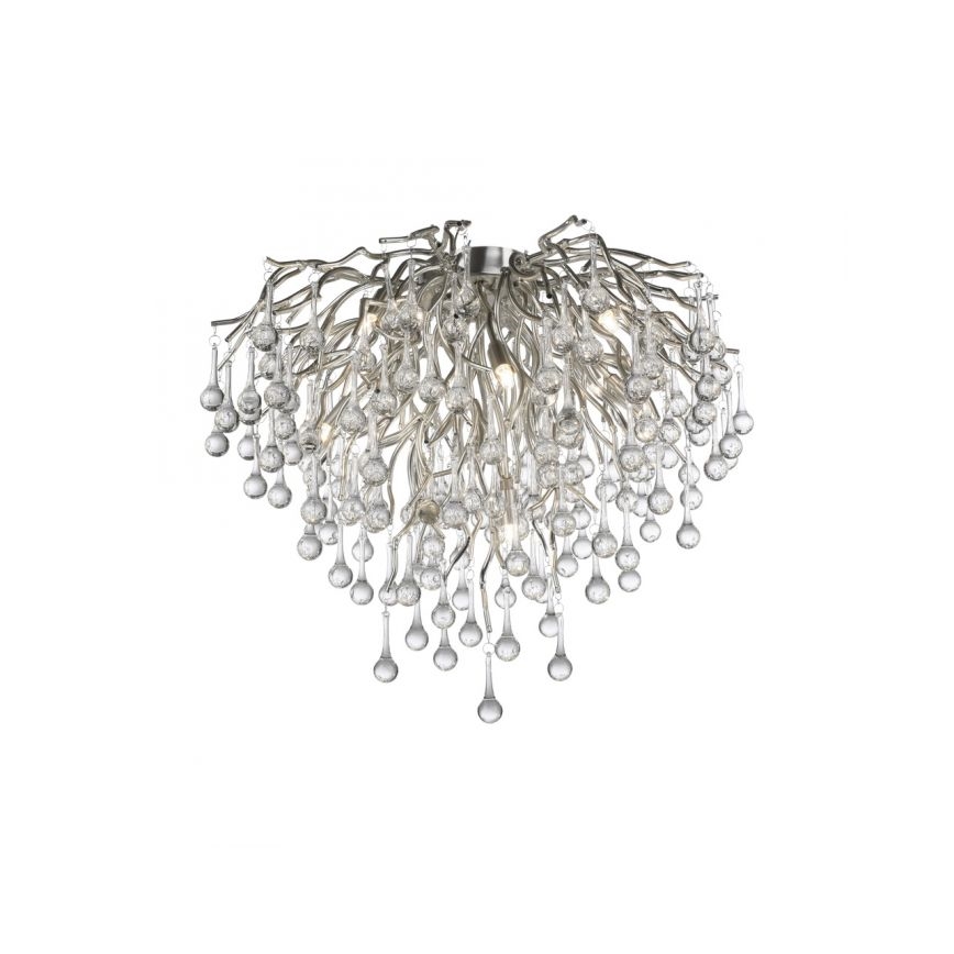 Paul Neuhaus 8091-55 - Surface-mounted chandelier ICICLE 9xG9/40W/230V
