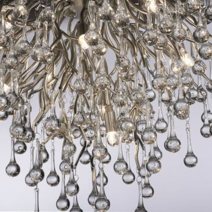Paul Neuhaus 8091-55 - Surface-mounted chandelier ICICLE 9xG9/40W/230V