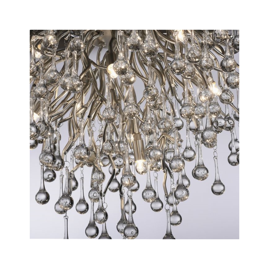 Paul Neuhaus 8091-55 - Surface-mounted chandelier ICICLE 9xG9/40W/230V