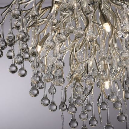 Paul Neuhaus 8091-55 - Surface-mounted chandelier ICICLE 9xG9/40W/230V