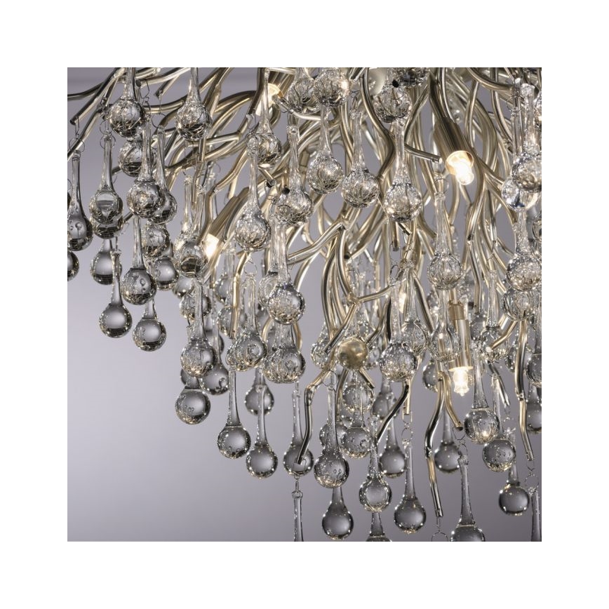 Paul Neuhaus 8091-55 - Surface-mounted chandelier ICICLE 9xG9/40W/230V