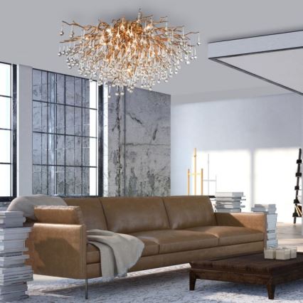 Paul Neuhaus 8092-11 - Ceiling light ICICLE 14xG9/40W/230V