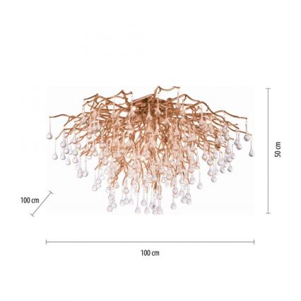 Paul Neuhaus 8092-11 - Ceiling light ICICLE 14xG9/40W/230V