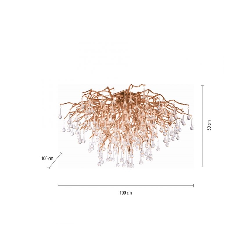 Paul Neuhaus 8092-11 - Ceiling light ICICLE 14xG9/40W/230V