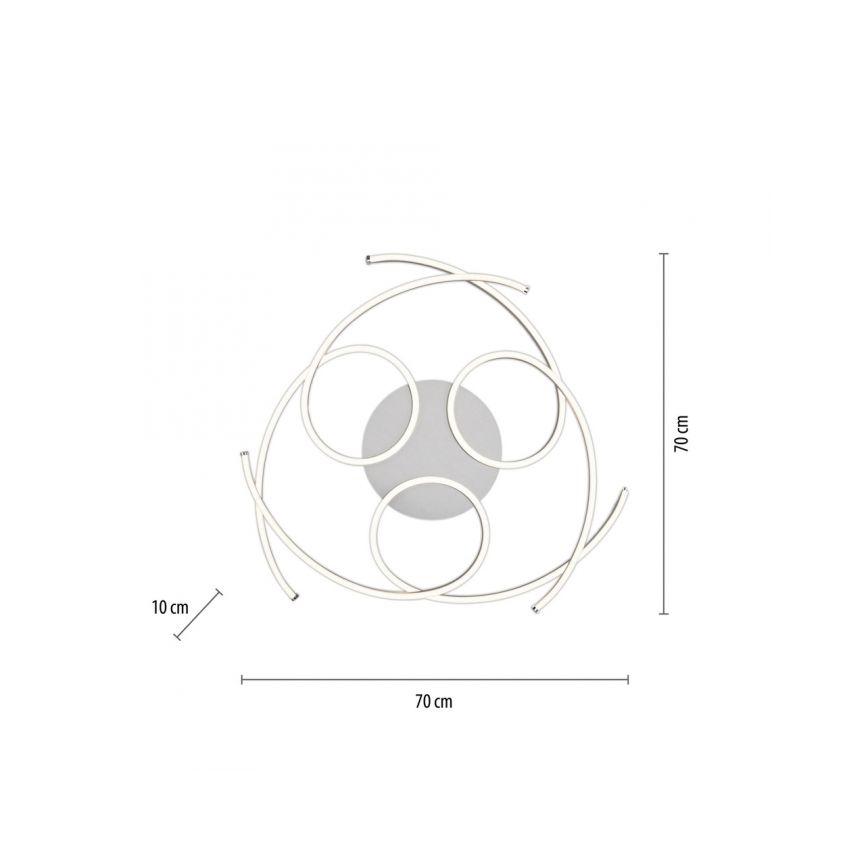 Paul Neuhaus 8165-55 - LED Dimming ceiling light DANILO 3xLED/12W/230V