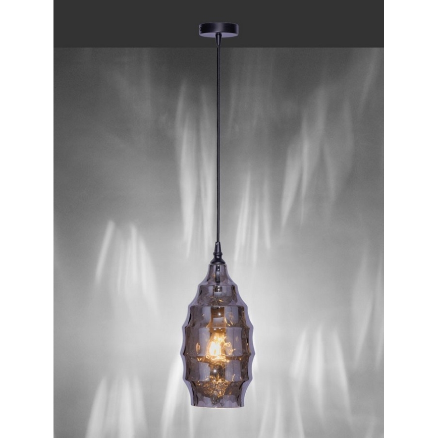Paul Neuhaus 8267-25 - Chandelier on a string SCARLETT 1xE27/60W/230V d. 19 cm black