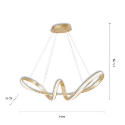Paul Neuhaus 8292-12 - LED Dimmable chandelier on a string MELINDA LED/38W/230V