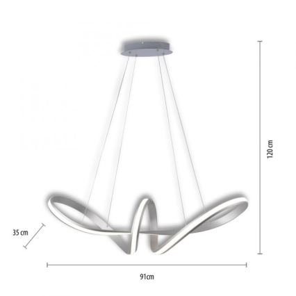 Paul Neuhaus 8292-55 - LED Dimmable chandelier on a string MELINDA 1xLED/38W/230V